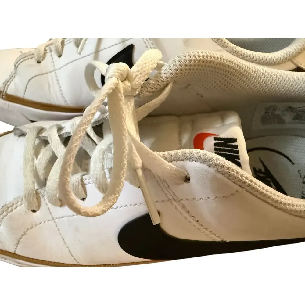 Nike Court Legacy Sneakers, Tennis, White Black Gum, Youth Size 6
